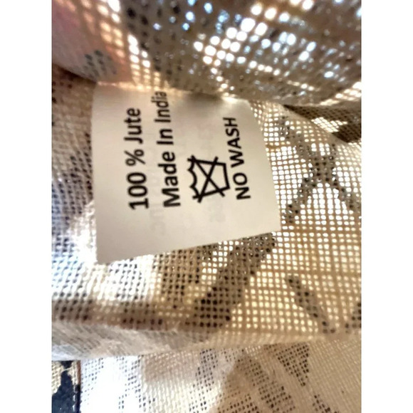 All in the Cards Inc Small tote Black/Tan Geometric Shapes 11x11x4 - Picture 7 of 8